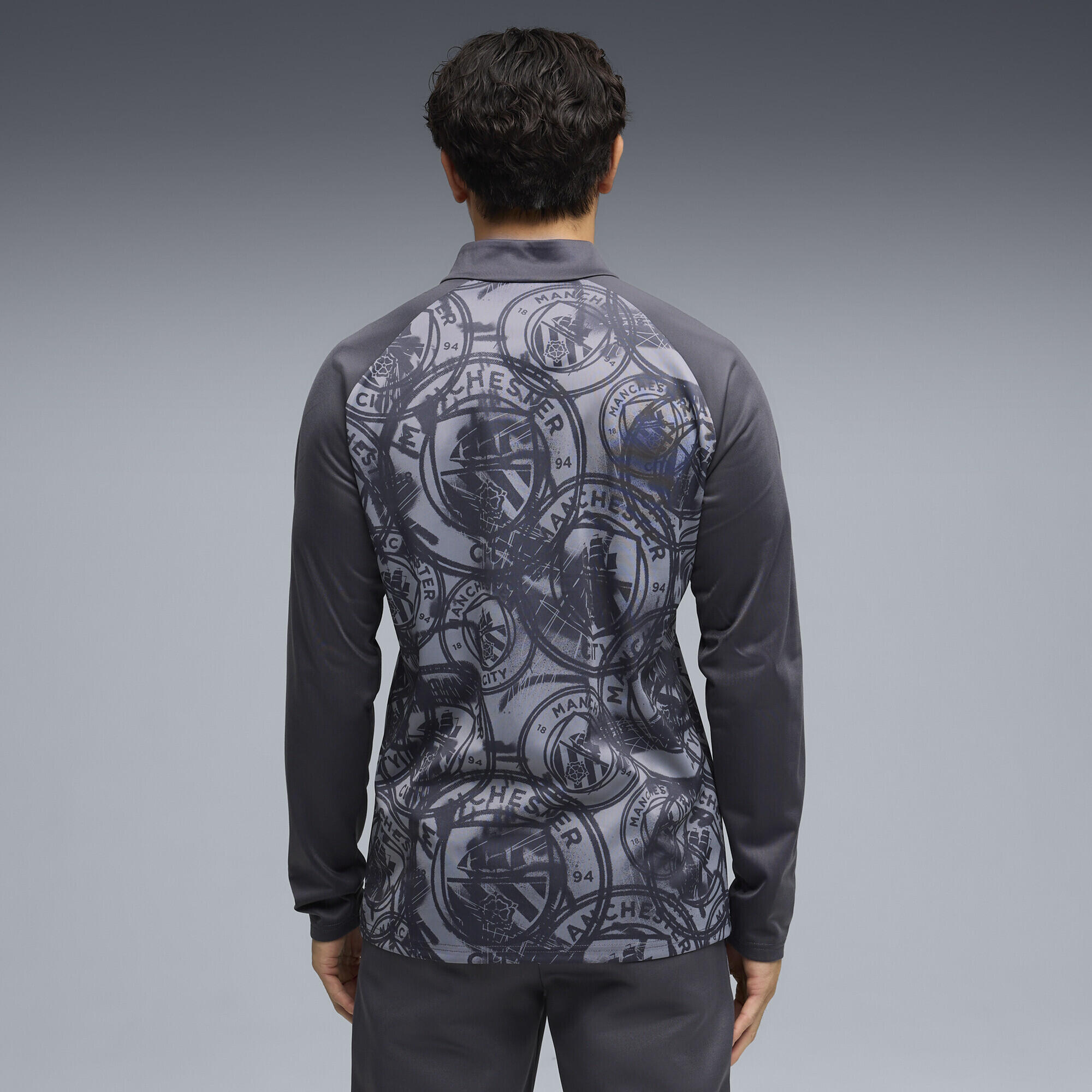 Haut d'échauffement 1/4 zip Manchester City Homme PUMA 3/5