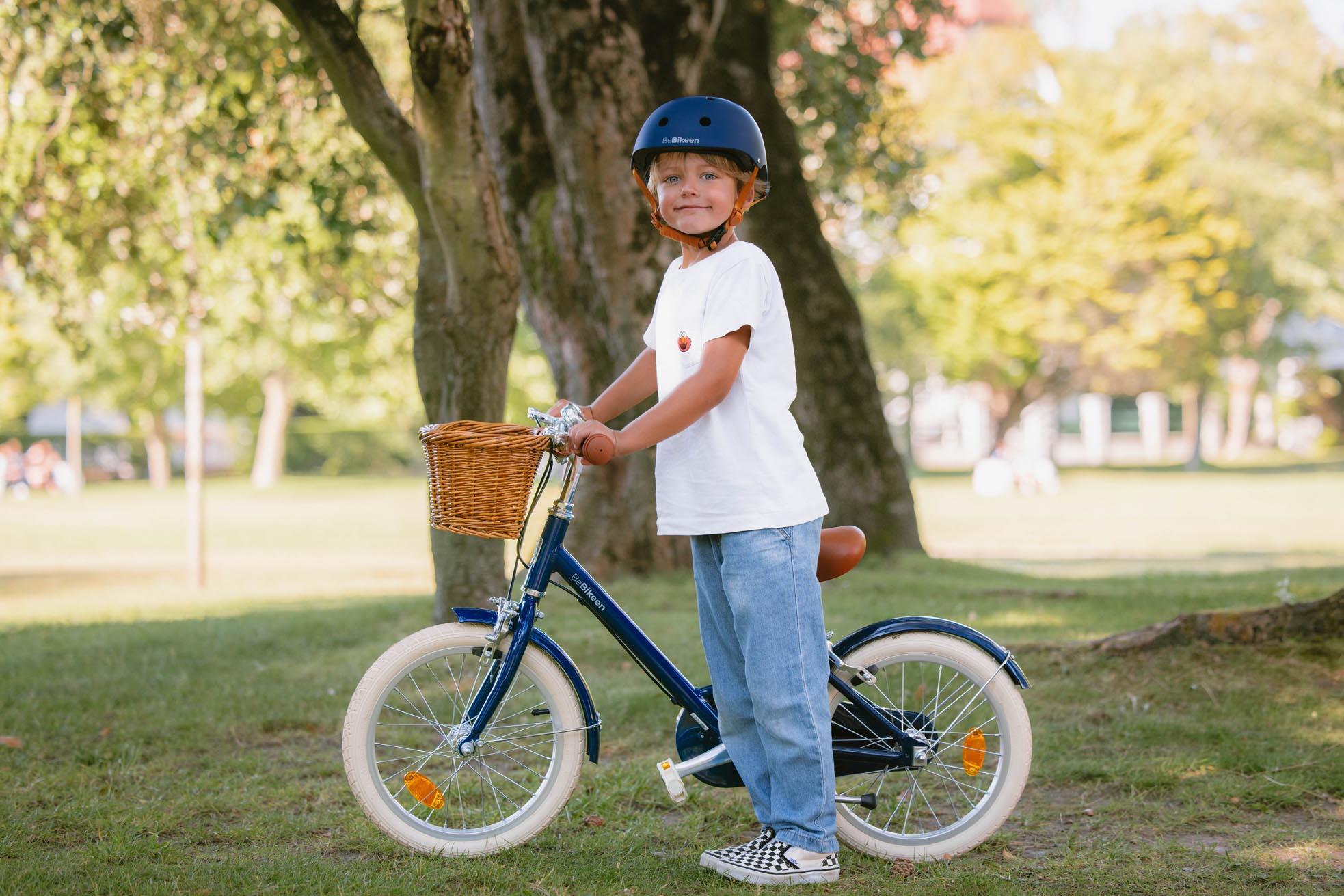 Bicicleta infantil de 16 pulgadas 4–6 años de aluminio ligero – Azul marino 2/8