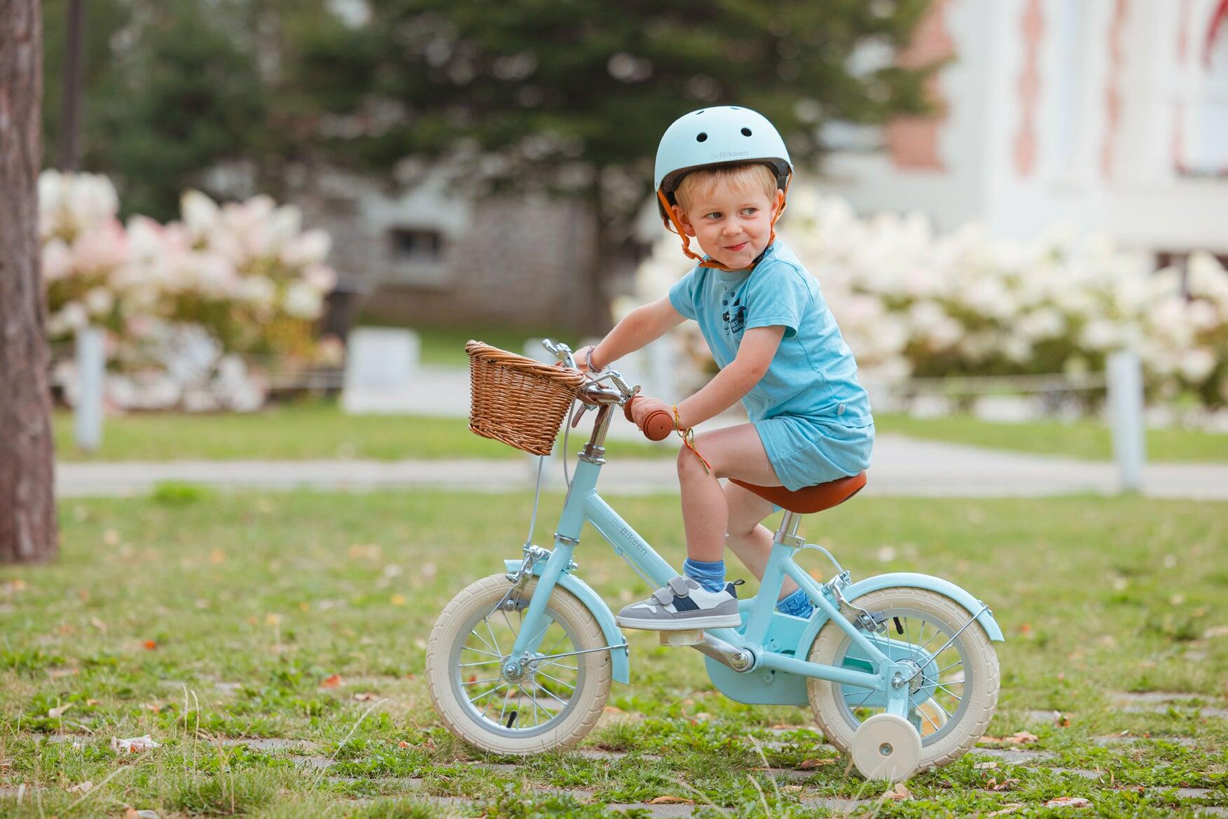 Bicicleta infantil de 12 pulgadas 2–4 años de aluminio ligero – Azul turquesa 6/8