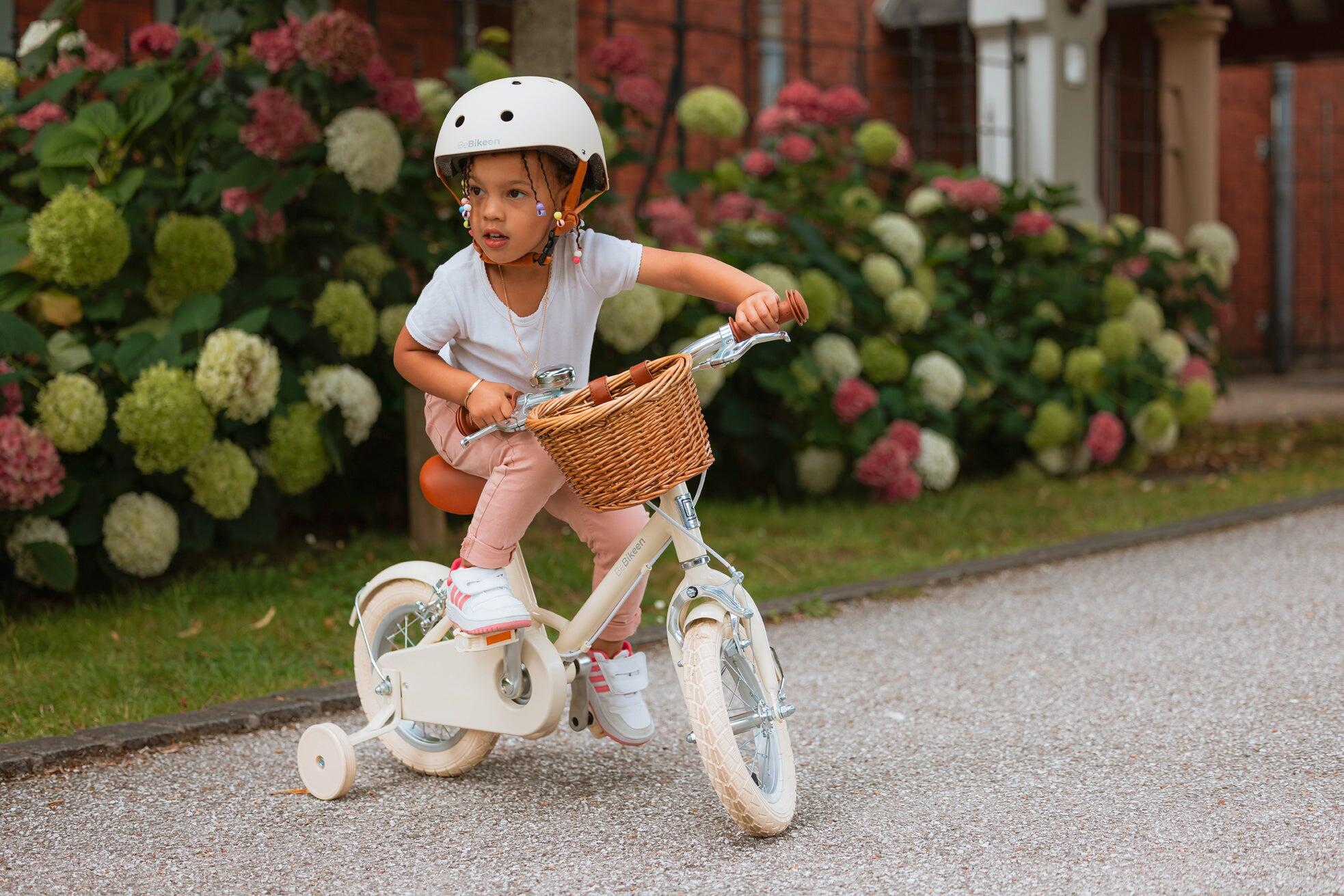 Bicicleta infantil 12 polegadas 2–4 anos em alumínio leve – Creme 6/8