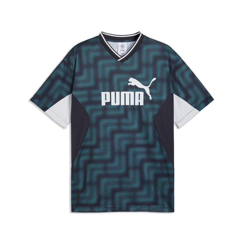 Tricou fotbal bărbați croială lejeră Essentials Block, alb PUMA