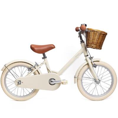 Kinderfiets 16 inch 4–6 jaar van lichtgewicht aluminium – crème