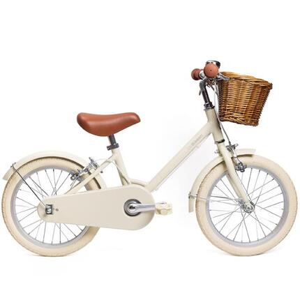 Vélo enfant 16 pouces 4-6 ans en aluminium léger - Crème