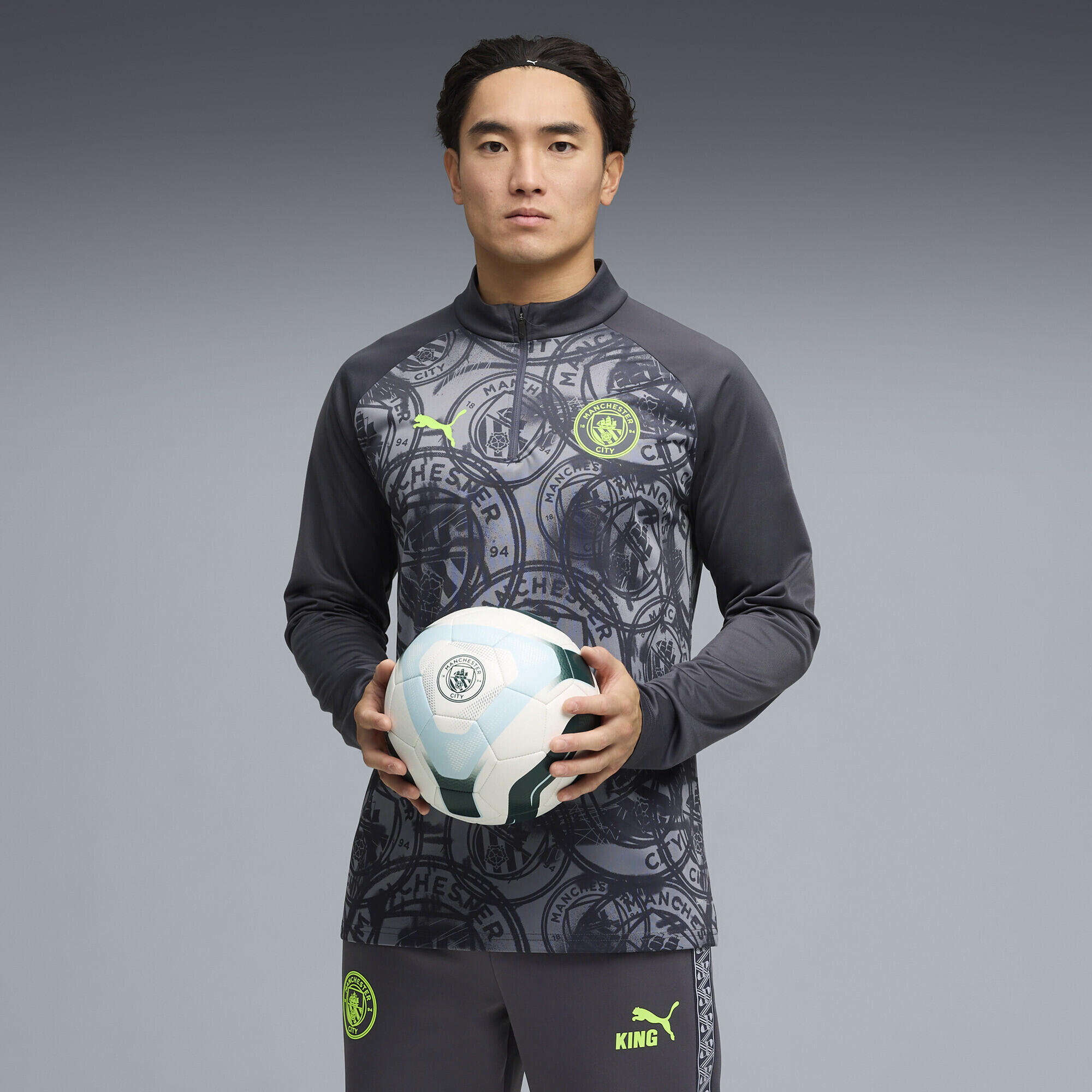 Haut d'échauffement 1/4 zip Manchester City Homme PUMA 2/5