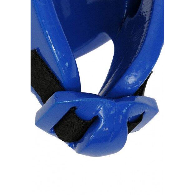 Goedgekeurde blauwe FFK karatehelm 3/3
