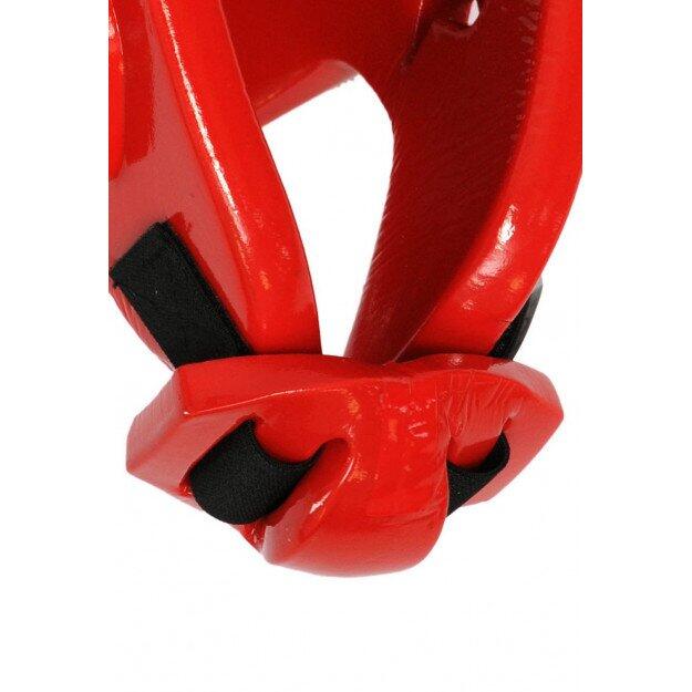 Casco da karate omologato FFK rosso 3/3