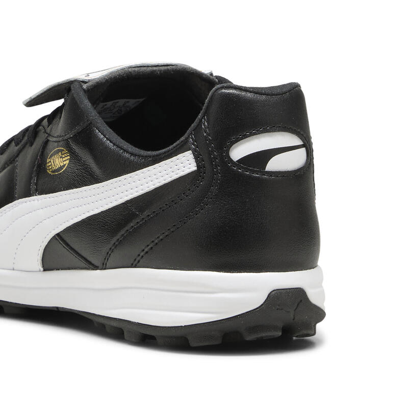 Ghete fotbal piele, talpă cu crampoane, King Top Tt, negru PUMA