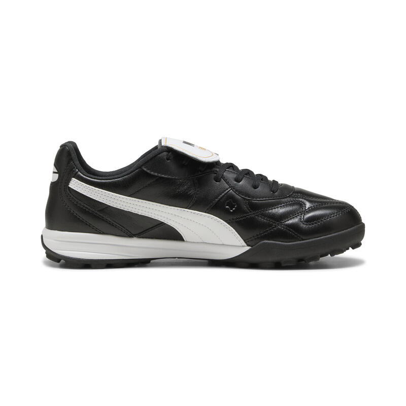 Ghete fotbal piele, talpă cu crampoane, King Top Tt, negru PUMA