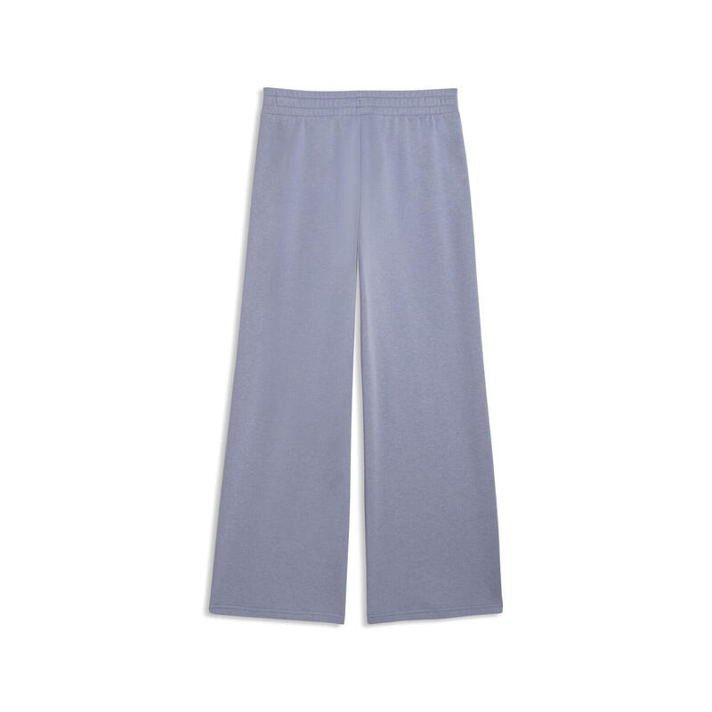 Pantalon femei croială largă talie înaltă, mov deschis PUMA