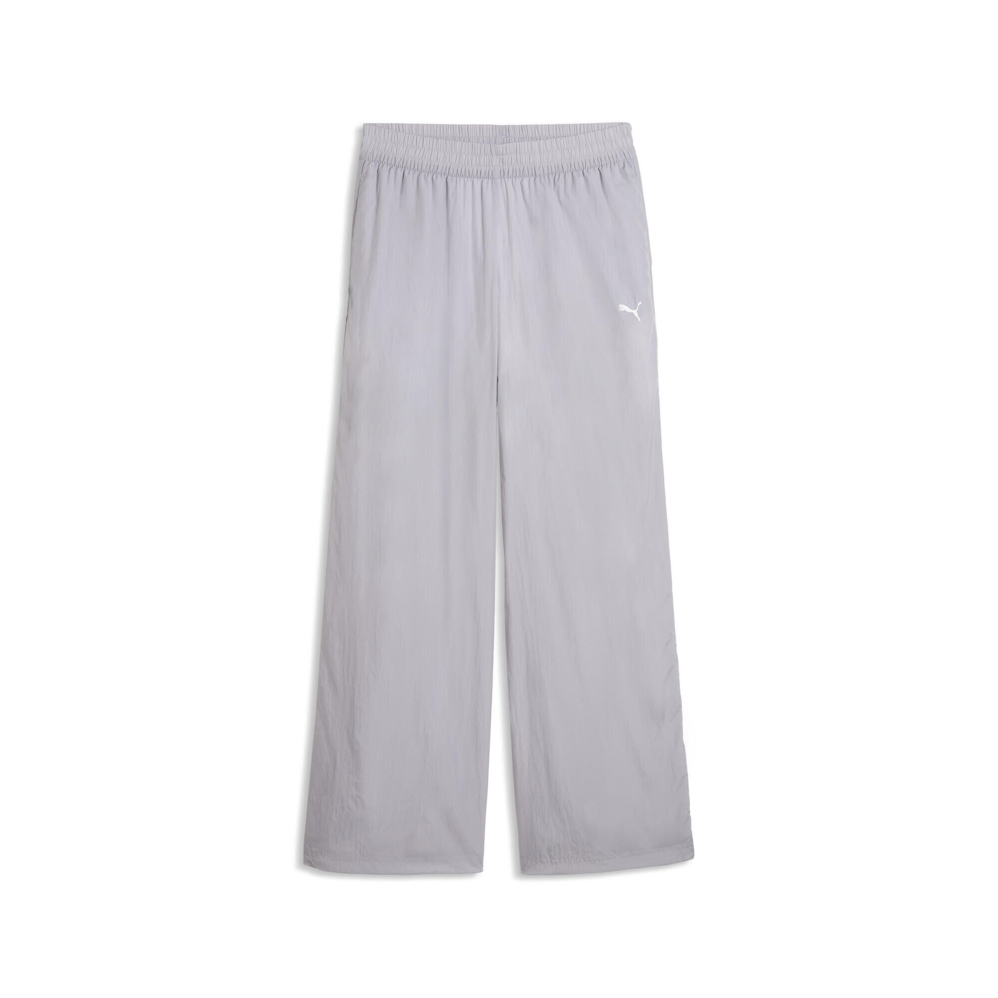 Pantalon femei lejer talie elastică, Gri deschis PUMA