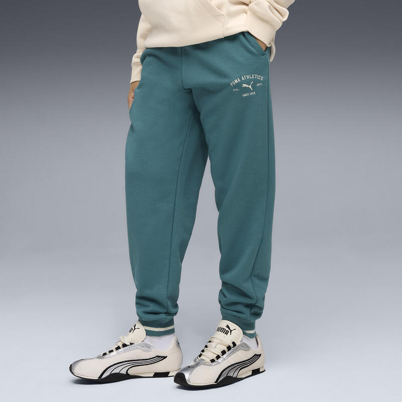 Dětské kalhoty žebrované manžety class graphic PUMA