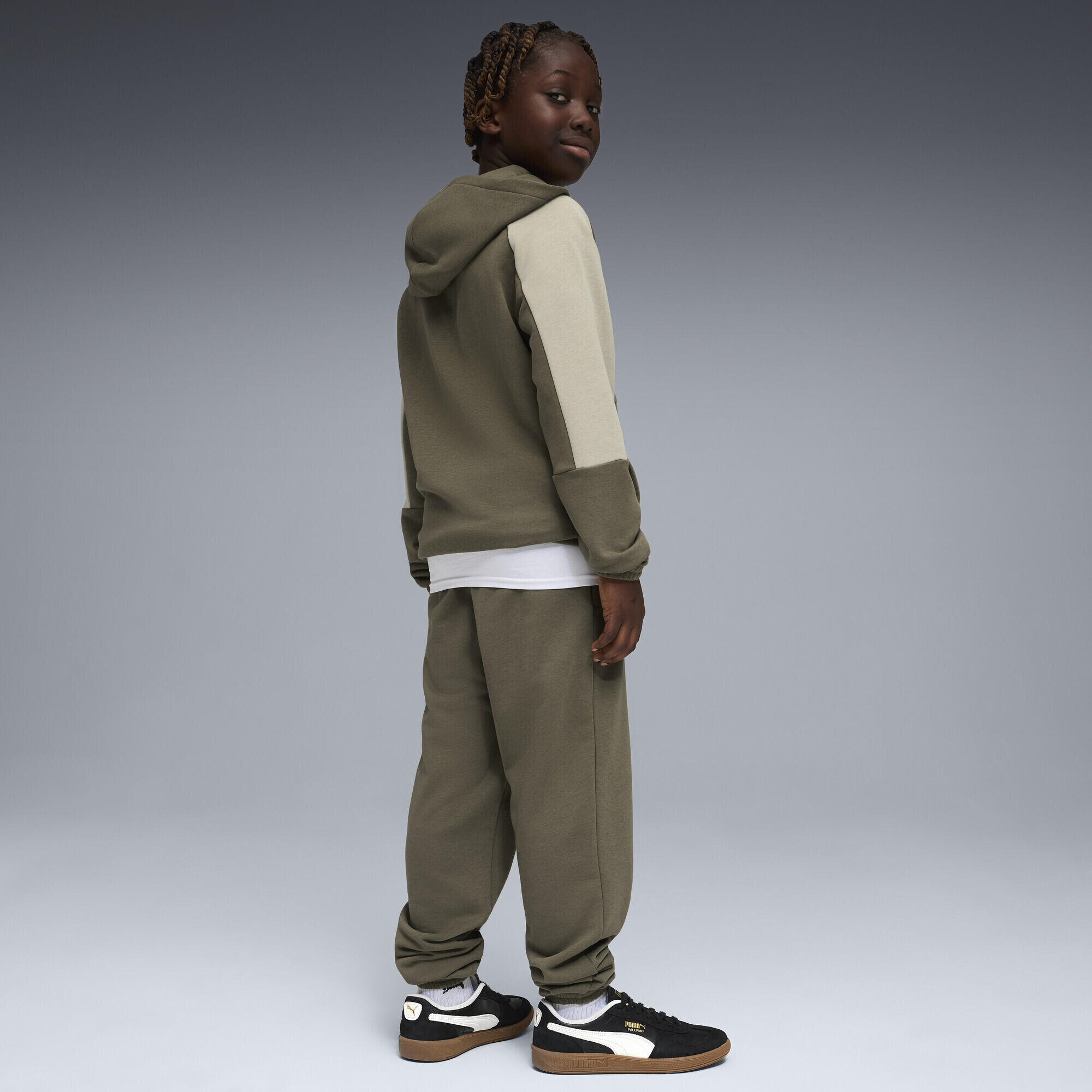 Essentials Block Hooded Tracksuit Youth PUMA 3/5