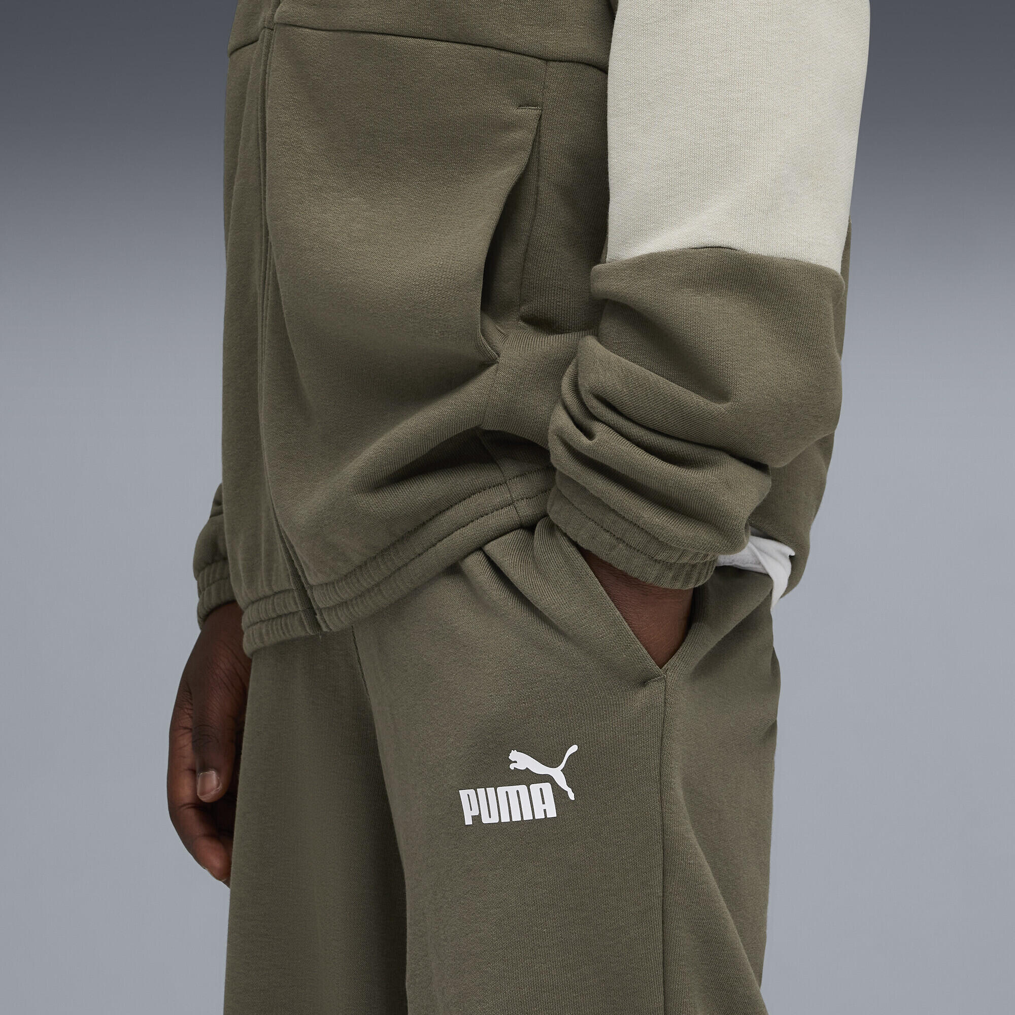Essentials Block Hooded Tracksuit Youth PUMA 4/5