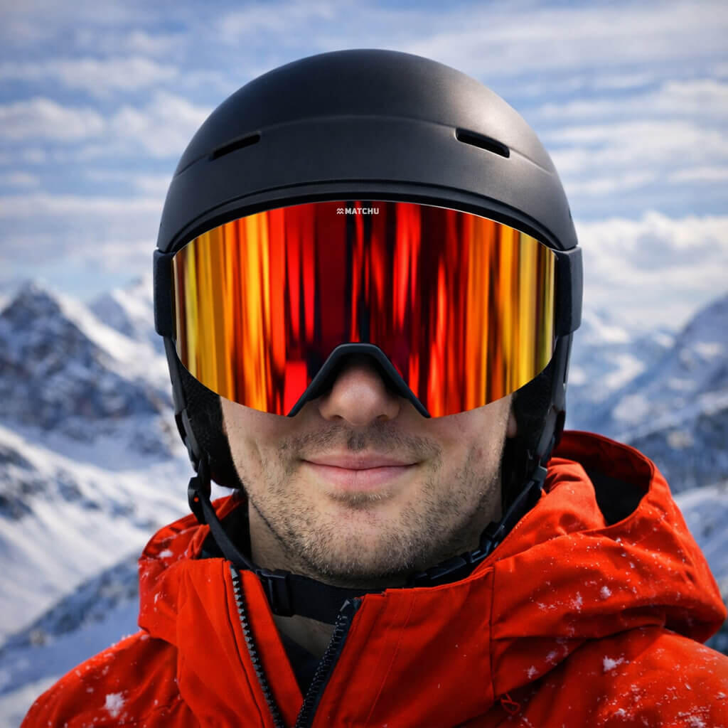 Skibril met verwisselbare lens incl. S2 & S3 lenzen voor bewolkt en zonnig weer 3/7