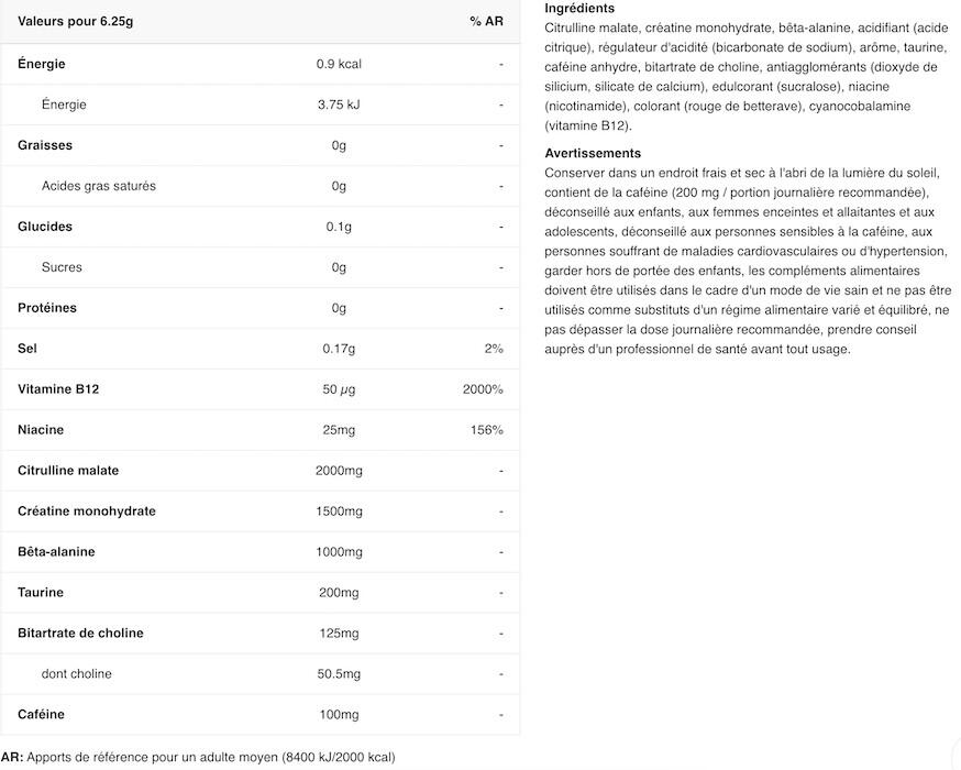 Pre-workout ABE 315g Applied Nutrition 2/2