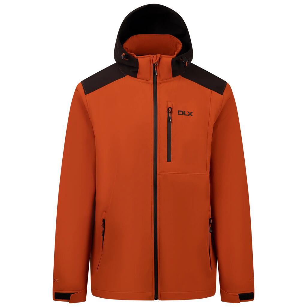 Men's Adjustable Zip-Off Hood Water-Repellent Softshell Jacket - Durand