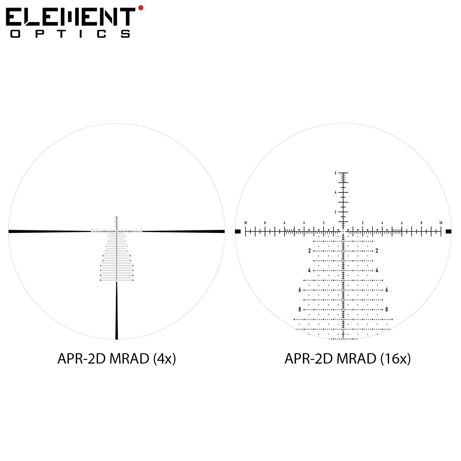 Mira Element Optics Helix 4-16X44 APR-2D FFP MRAD 7/7