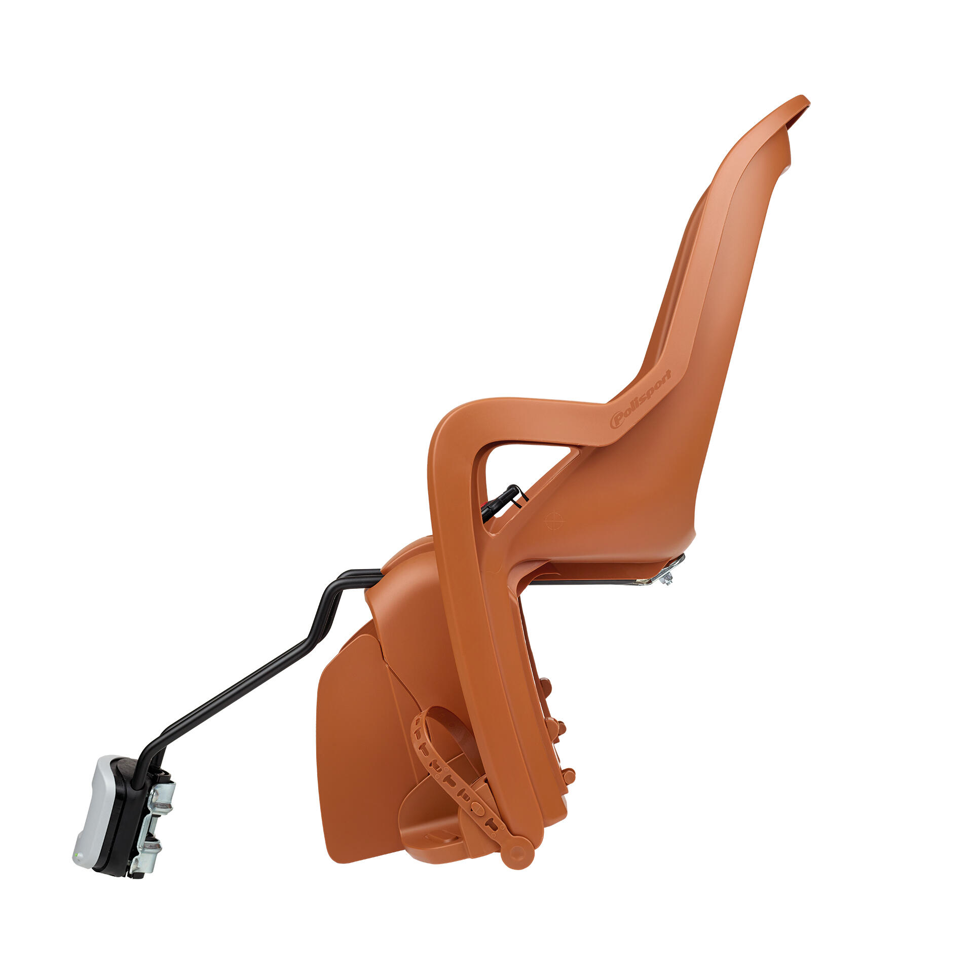 Siège vélo arrière Groovy avec fixation pour cadres petits et 29" Brun caramel 3/8