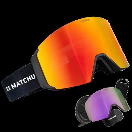 Masque de ski interchangeable, incl. verres S2 & S3 temps nuageux et ensoleillé