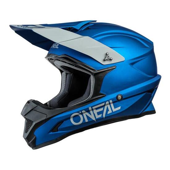 O'Neal MX Moto 1SRS Solid Casco Integrale ABS Blu XS