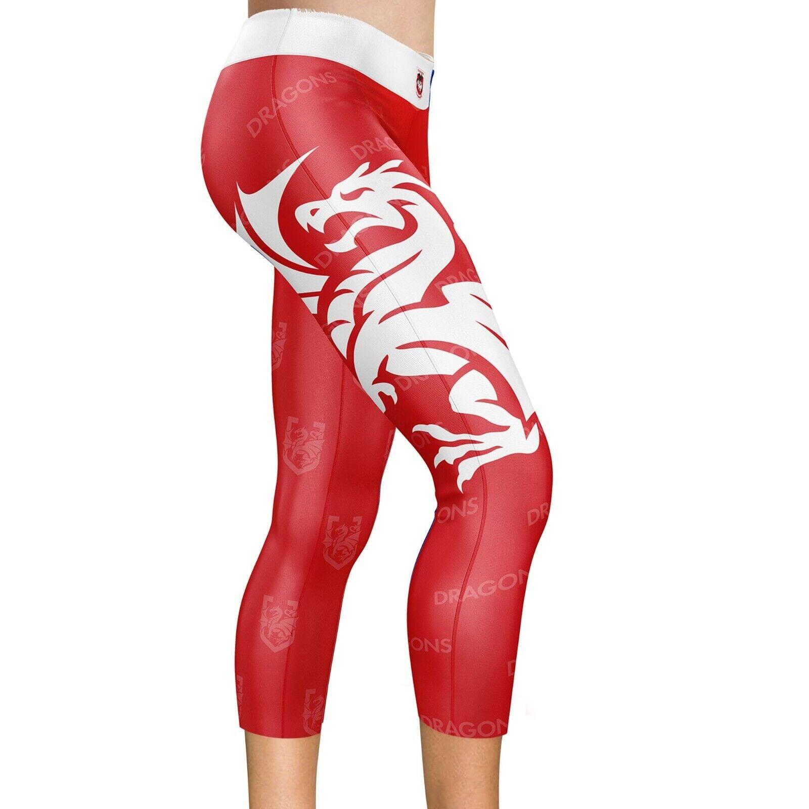 NRL Ladies 'Siren' Leggings - St George Illawarra Dragons - Active Wear