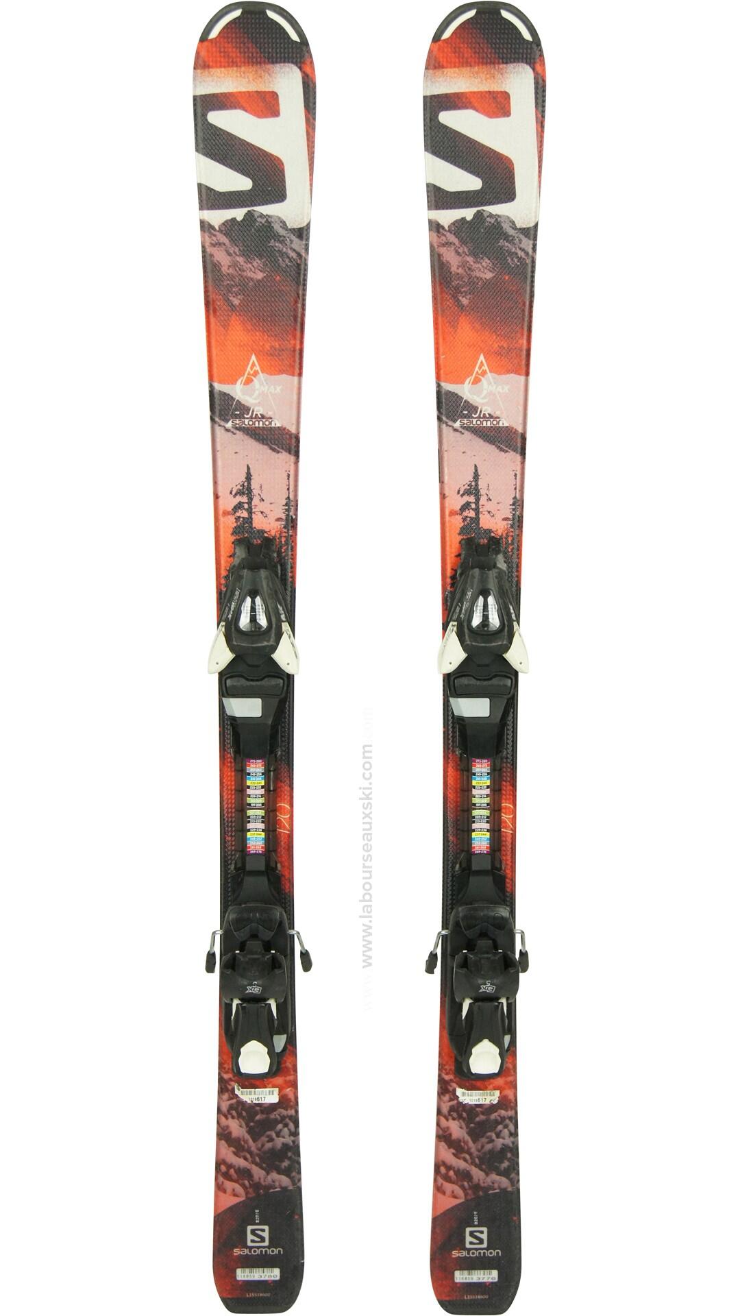 Reconditionné - SALOMON Q-MAX JR S + FIX - Très bon état 5/7