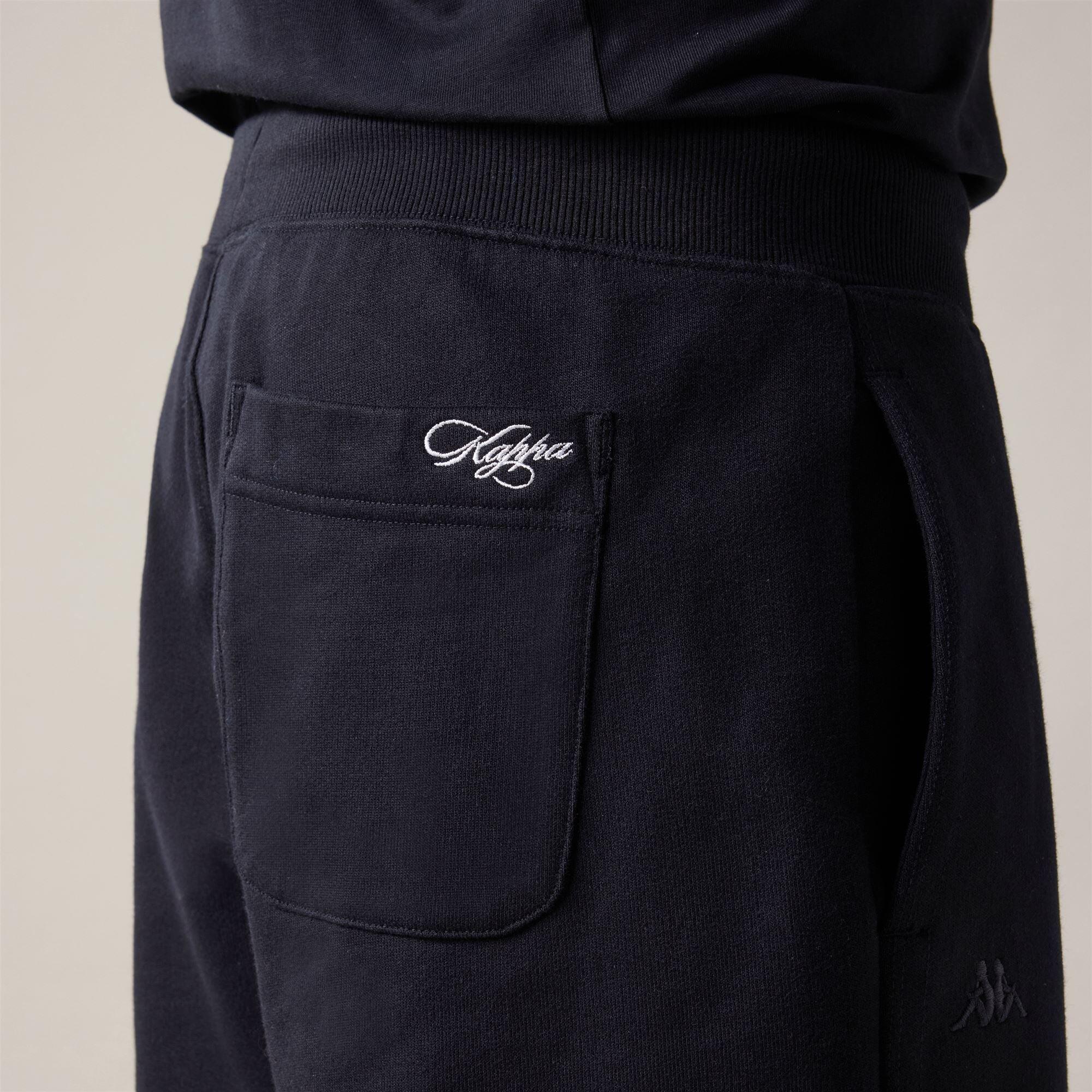 Pantaloni tuta da uomo in cotone blu da streetwear sportivo 3/6