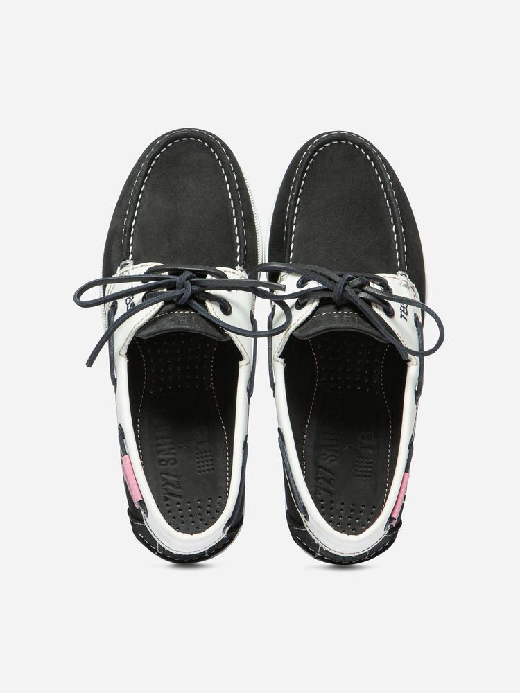 Chaussures bateau Femme PHIS727 Navy / Blanc 4/5