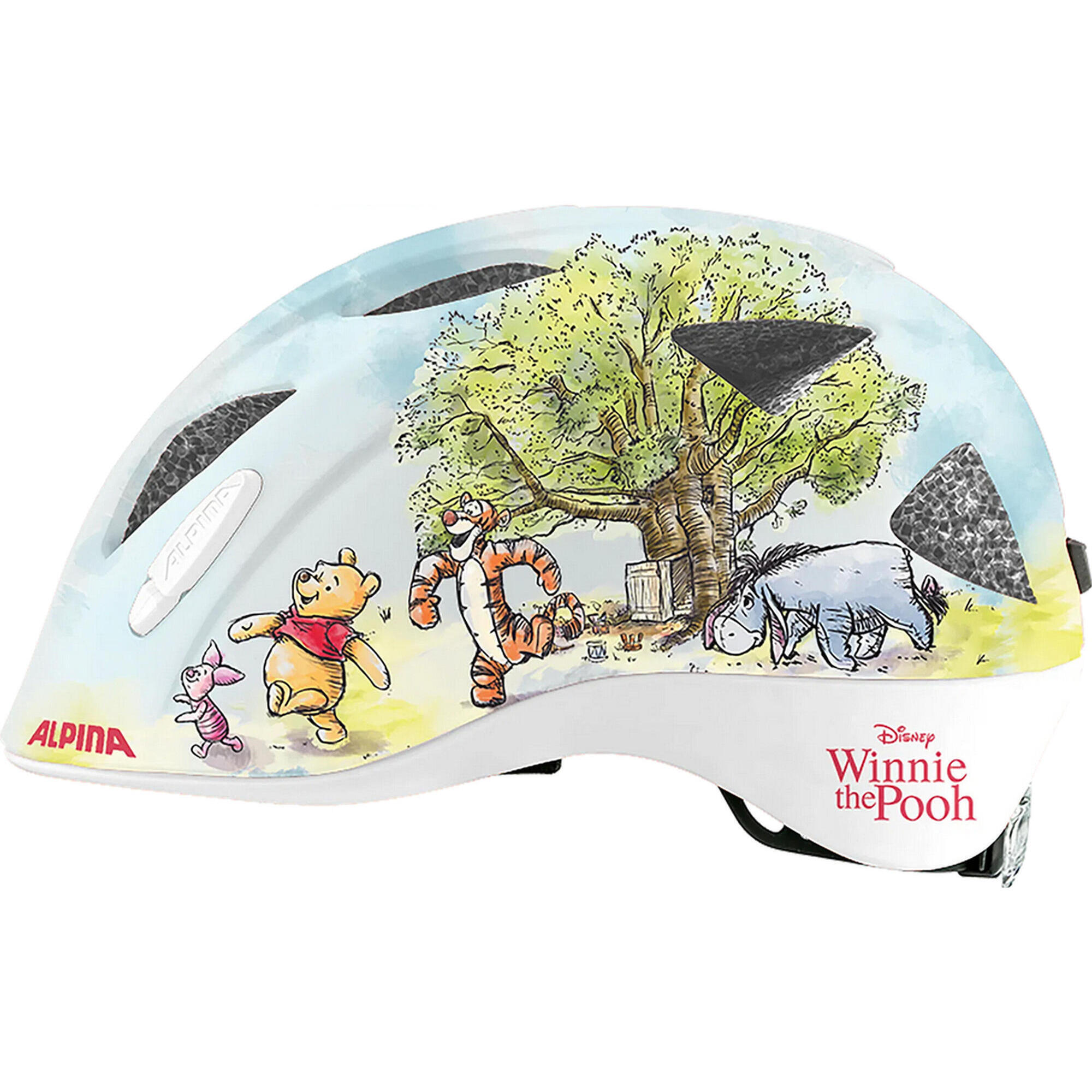 Alpina - Casque Pour Enfants Ximo Disney, Winnie L'Ourson - Casque - Blanc|multicolore - Decathlon