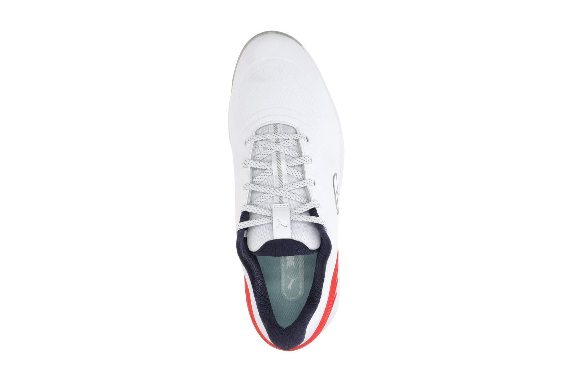 Puma Alphacat Nitro Schuhe weiß rot Golfschuhe 378692 6/7