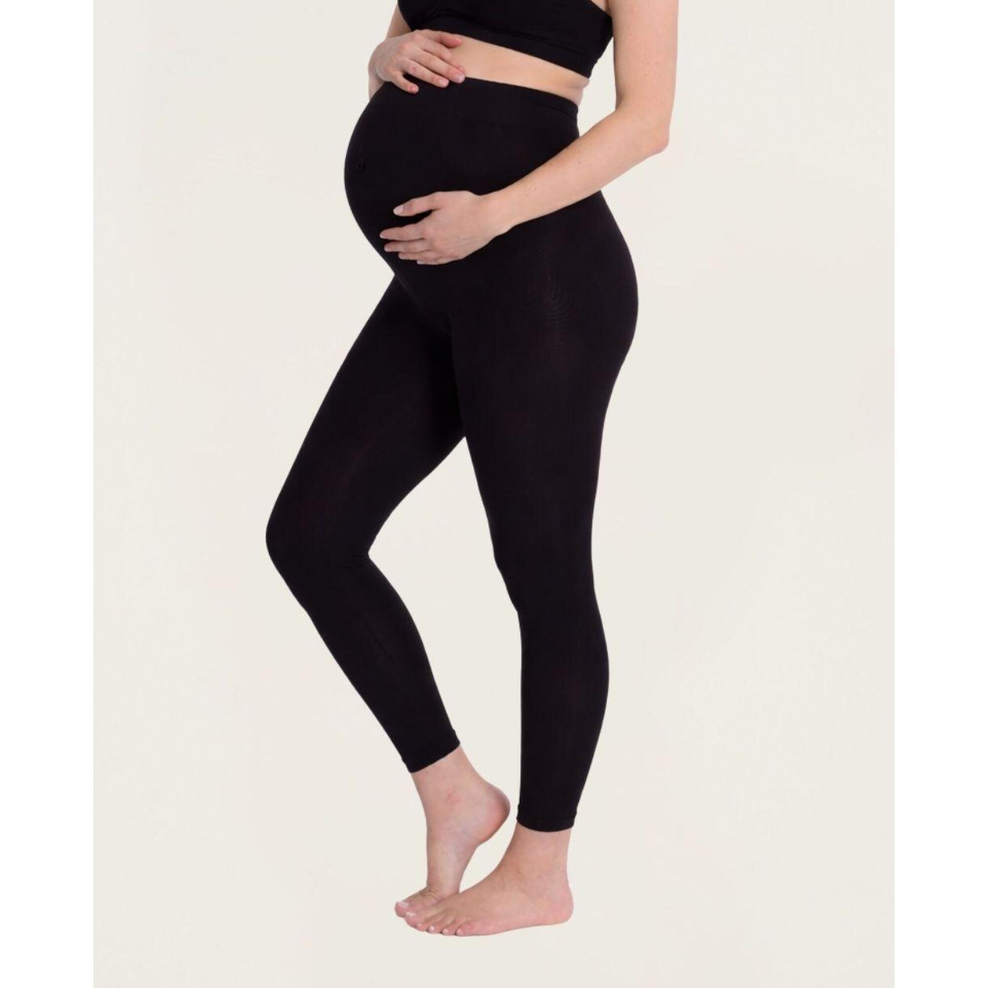 Cache Coeur - Leggings De Grossesse Sans Couture Essentiel - Legging 7/8 - Noir - Decathlon