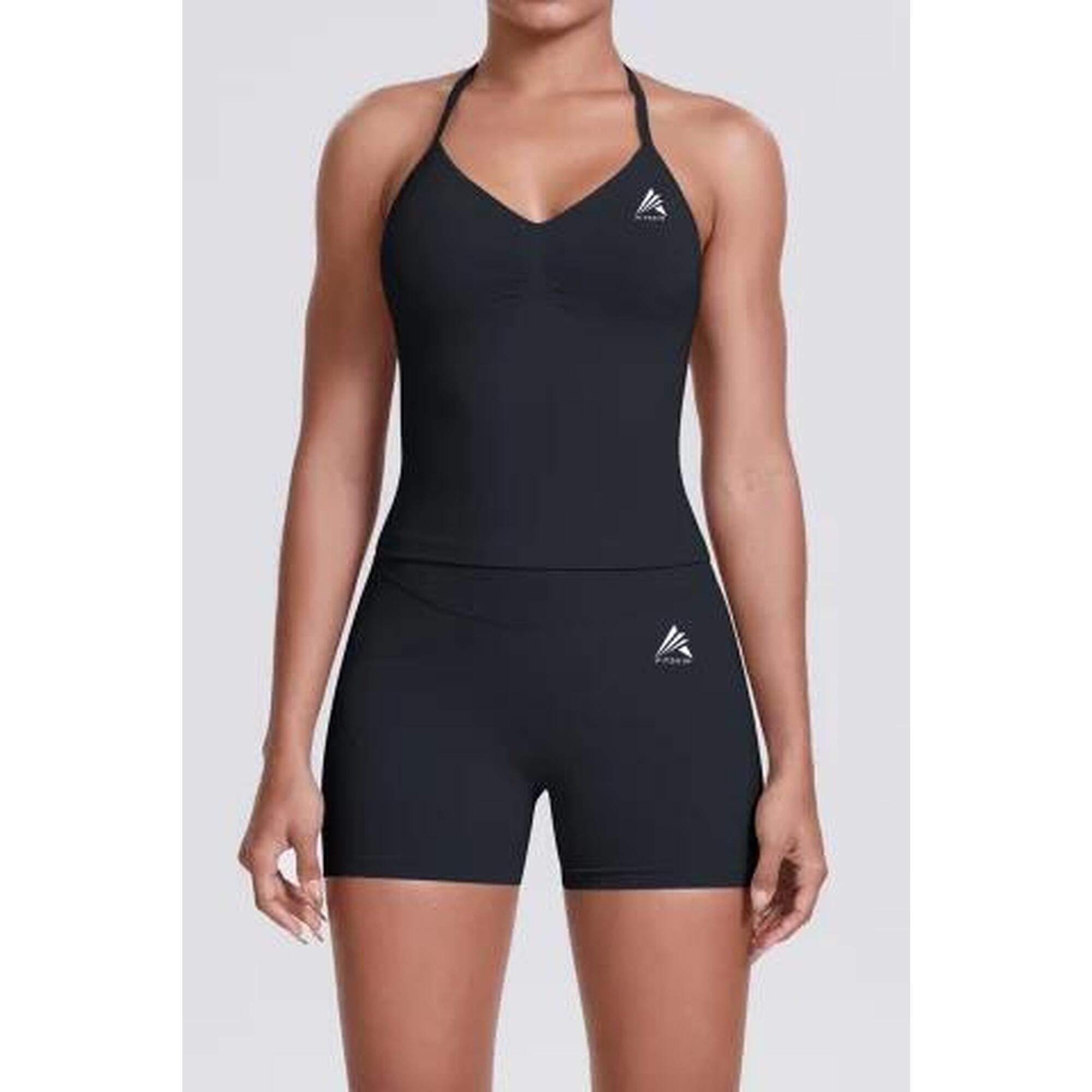 Colant scurt FITSKIN V-Form Shortline Jet Black