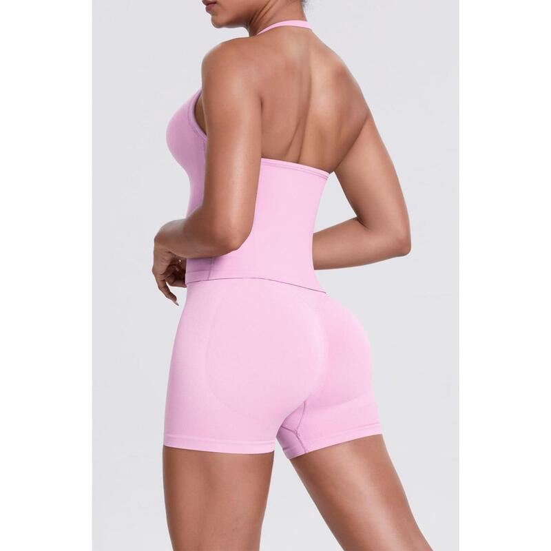 Colant scurt FITSKIN V-Form Shortline FITSKIN Pastel Pink