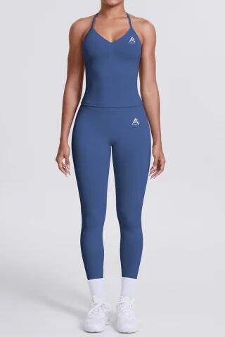 Colant lung FITSKIN V-Form Longline Anthracit Blue