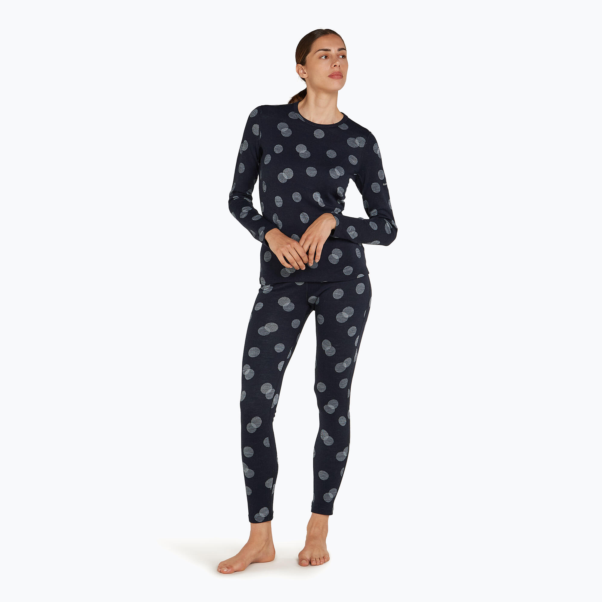 Spodnie termoaktywne damskie icebreaker Merino 260 Vertex Fall Flakes 2/7
