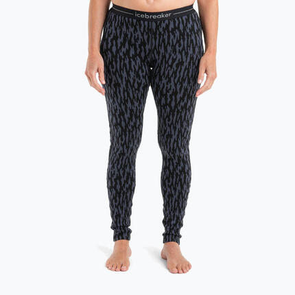 Spodnie termoaktywne damskie icebreaker Merino 260 Vertex Leggings Glacial Camo