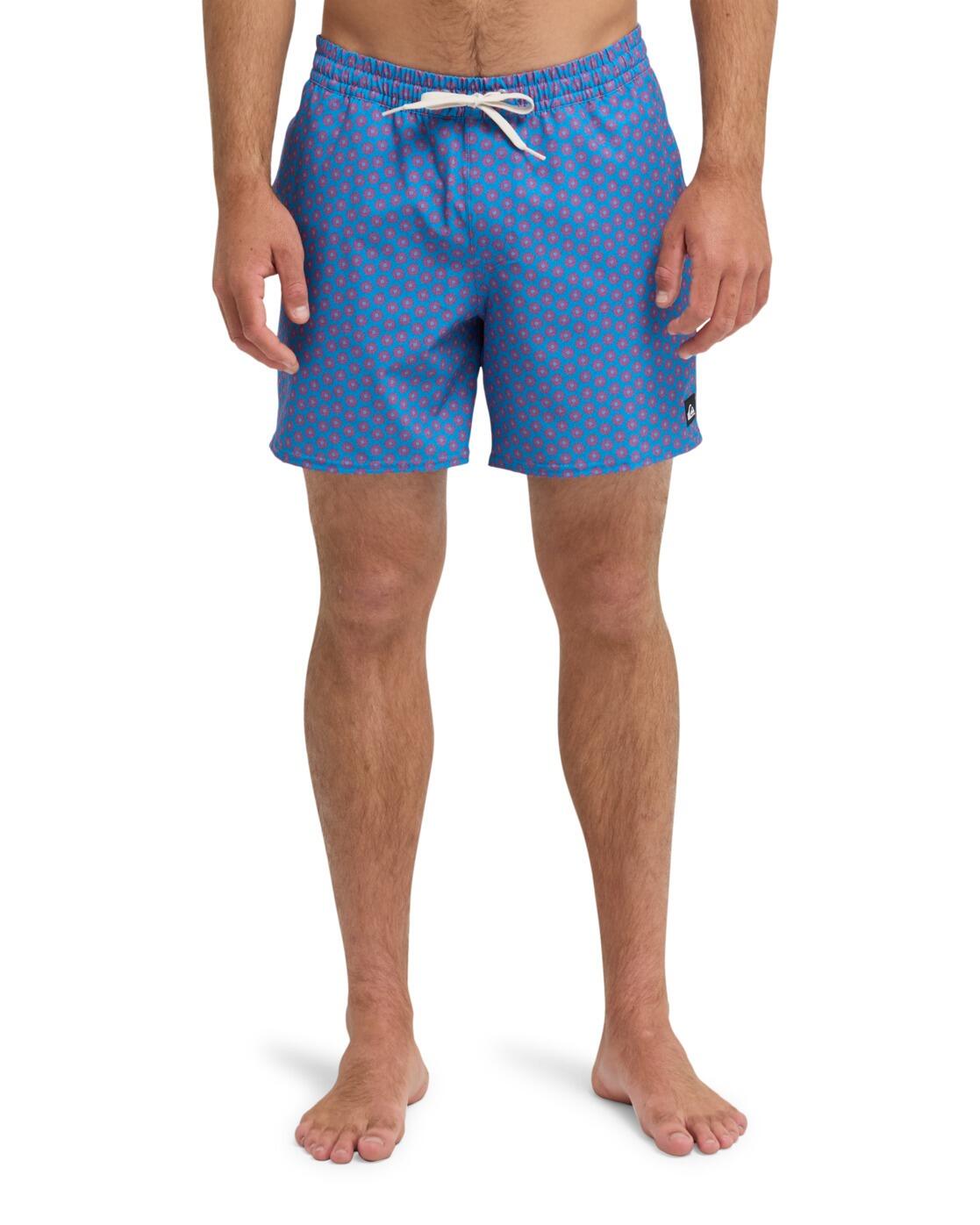 Zwembroek STRETCH PRINTED VOLLEY 16" Blau Heren 2/4