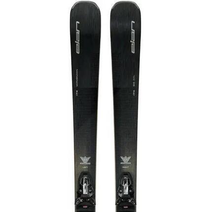 Sporty zimowe Allmountain Elan Wingman 86 Czarny Edition + EMX 12 Narty All M...