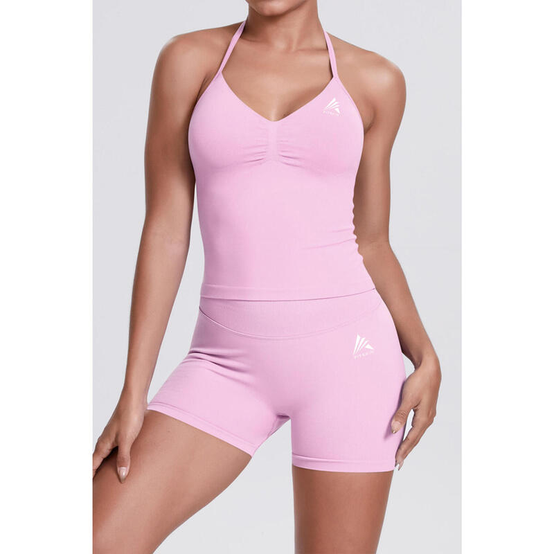 Bustiera FITSKIN V-Form Shortline Pastel Pink