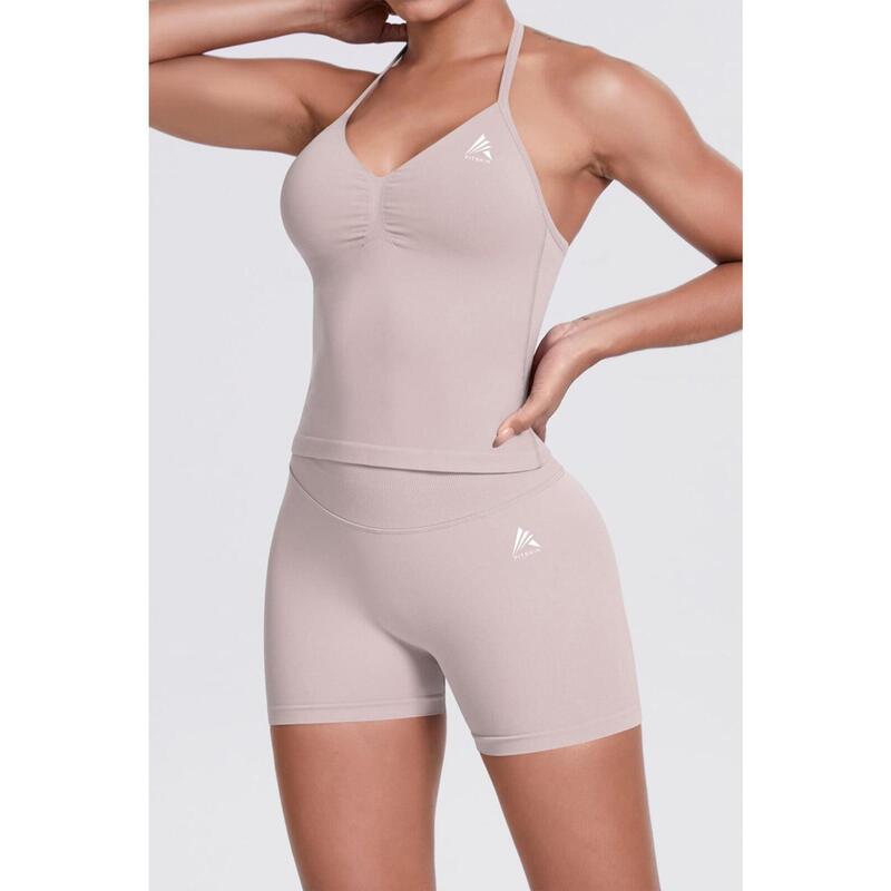 Colant scurt FITSKIN V-Form Shortline Ivory