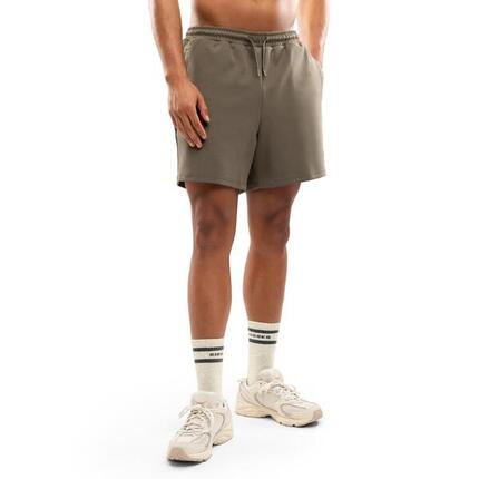 Short sport en coton homme Fitness Titan Green Vert