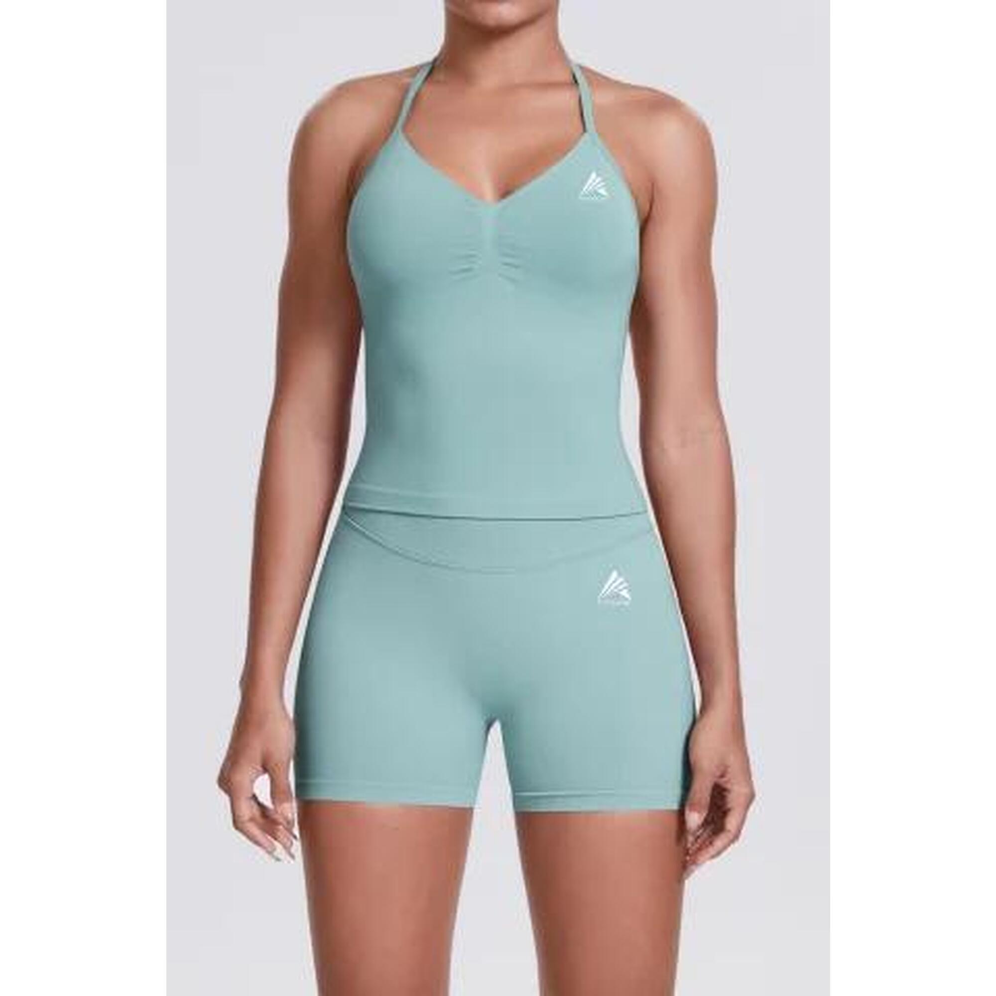 Colant scurt FITSKIN V-Form Shortline Mint Twist