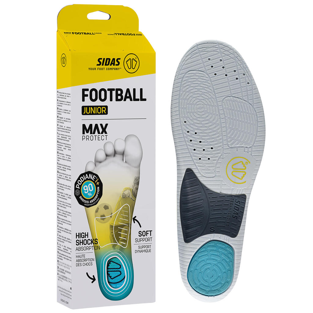 Shock-absorbing and thin football insole for child - Max Protect Football Junior