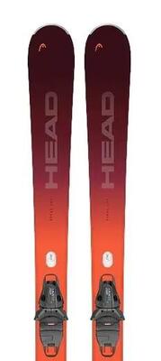 Head e-total joy sw + joy 11 gw carve ski's - 153cm - rood