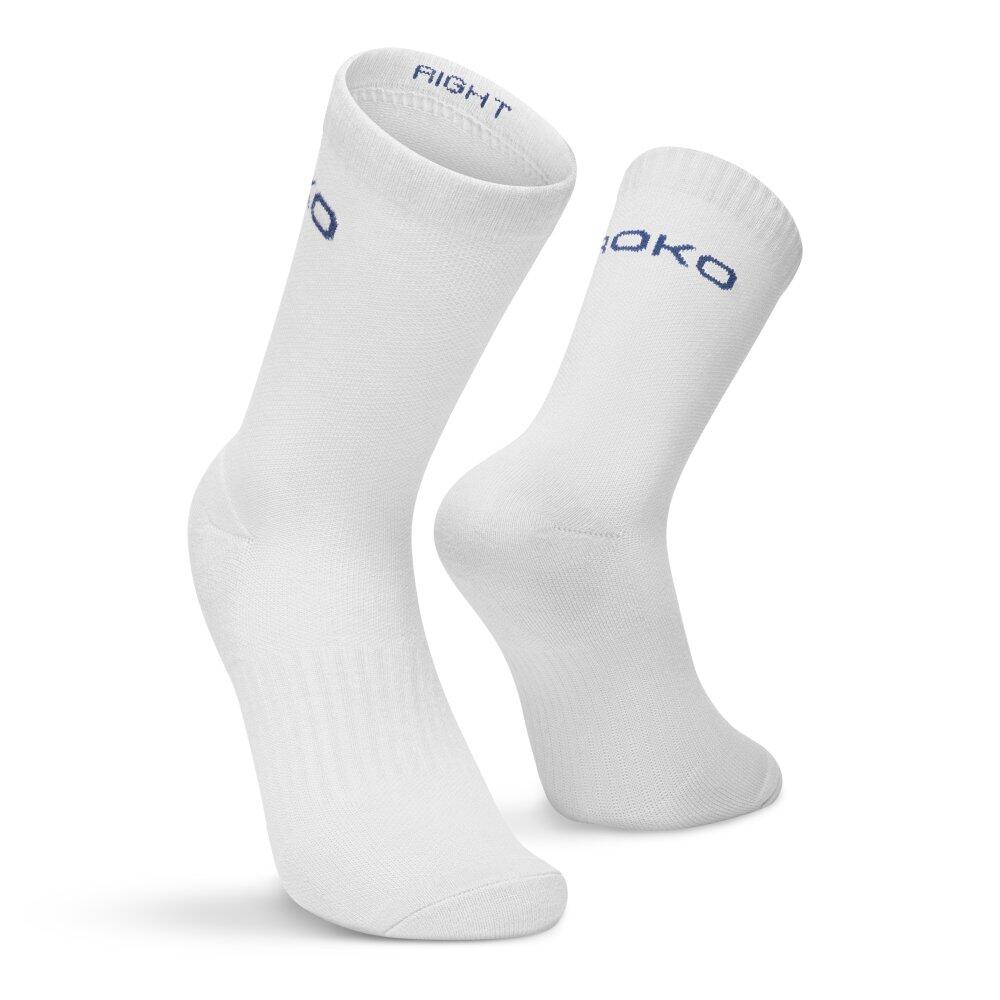 Men & Women Padel crew socks 3-pack Vira Celestial White 4/6