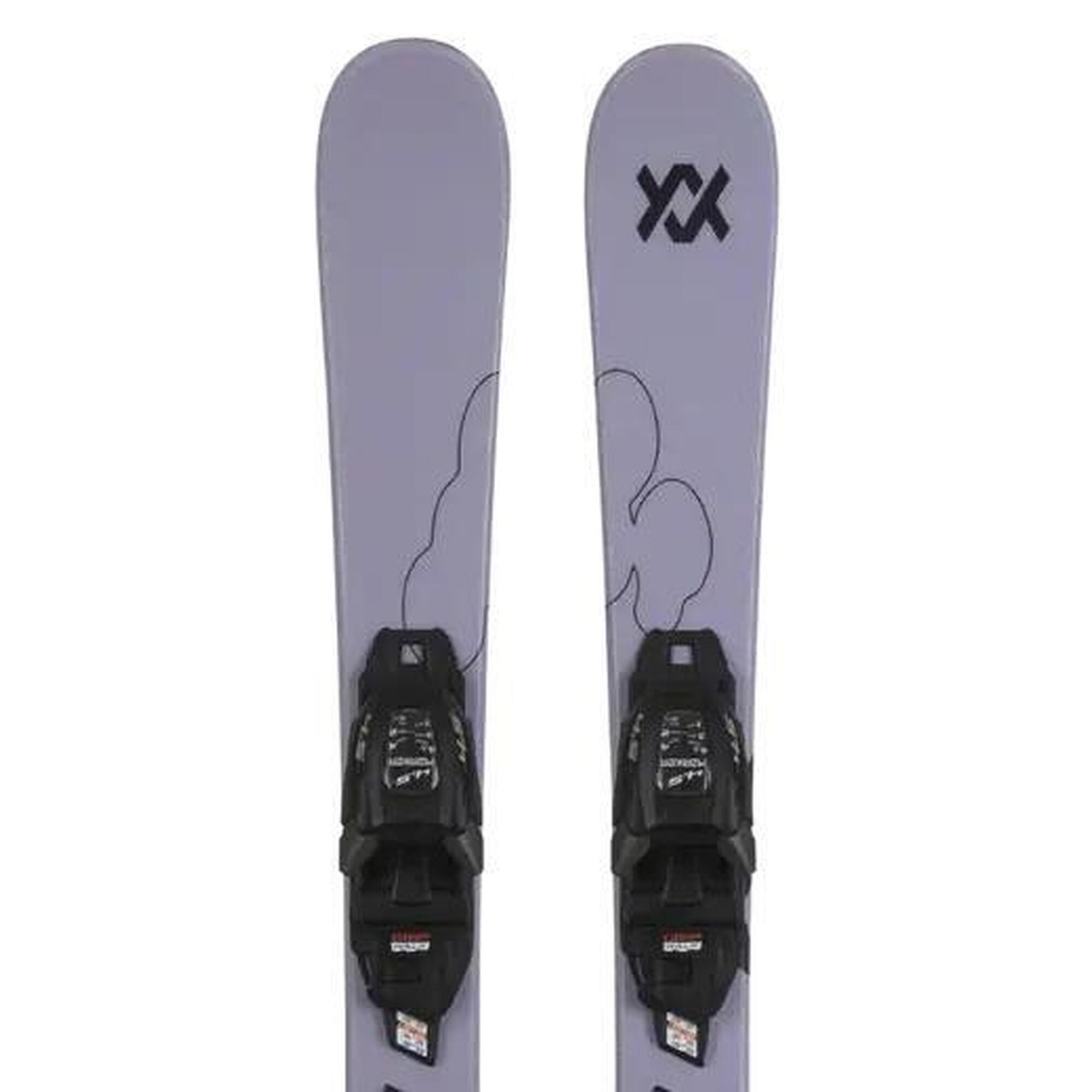 Völkl - Völkl Mini Revolt + 4.5 Vmotion Skis Junior - 88cm - Noir - Skis - Noir|violet - 88 Cm - Decathlon