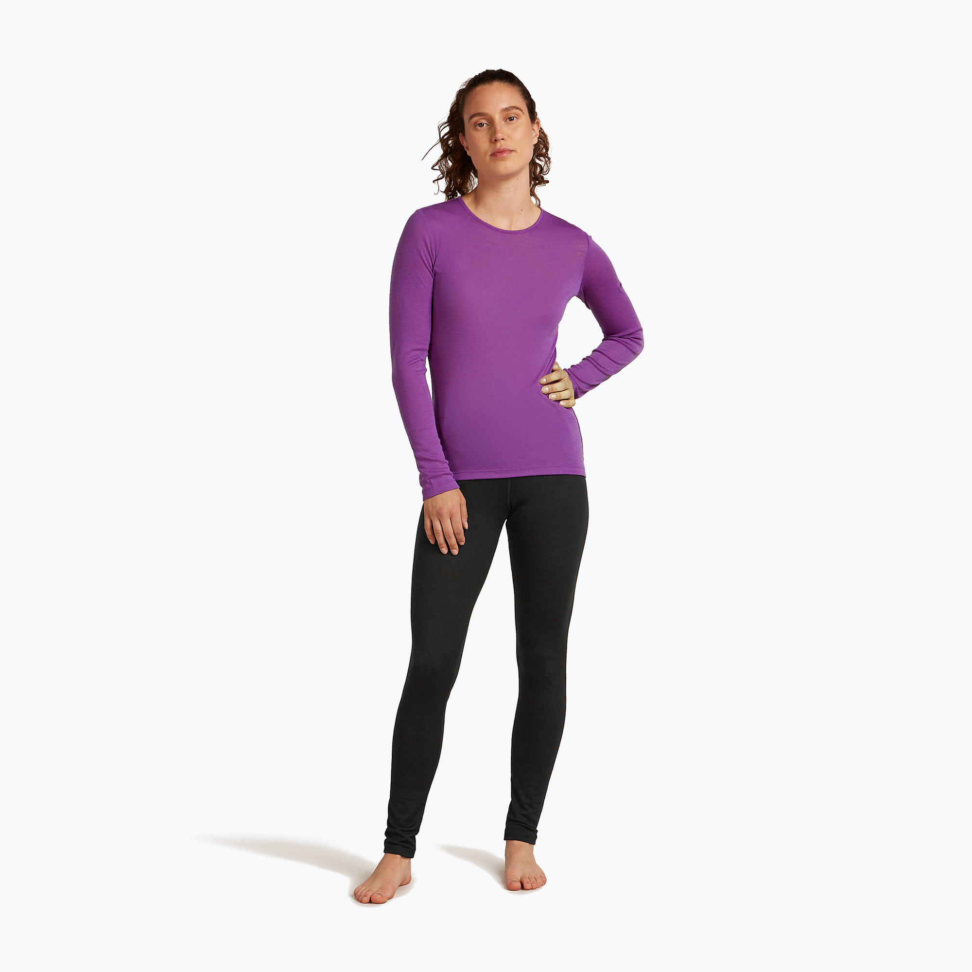 Legginsy termoaktywne damskie icebreaker Merino 200 Oasis High Rise 2/7