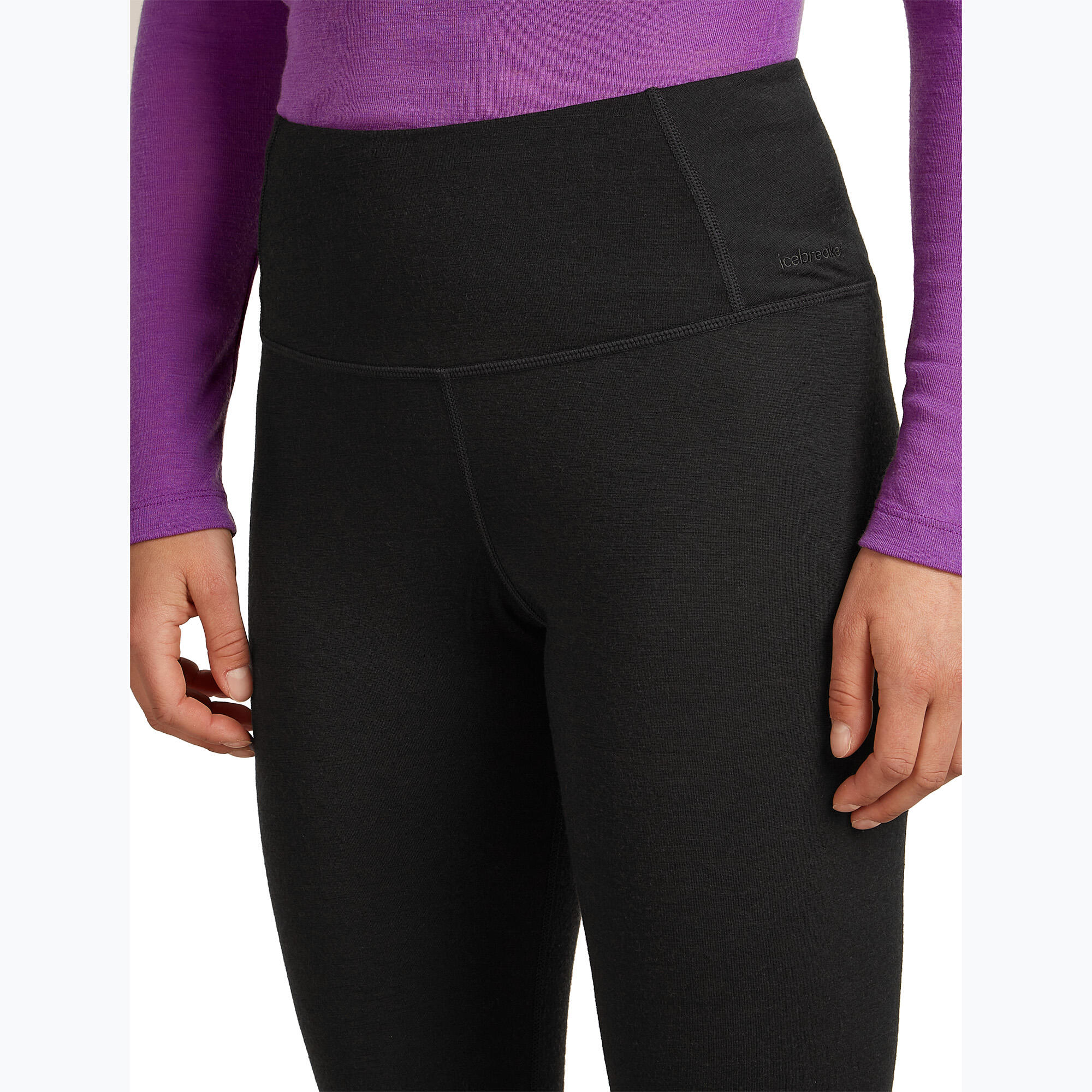 Legginsy termoaktywne damskie icebreaker Merino 200 Oasis High Rise 4/7