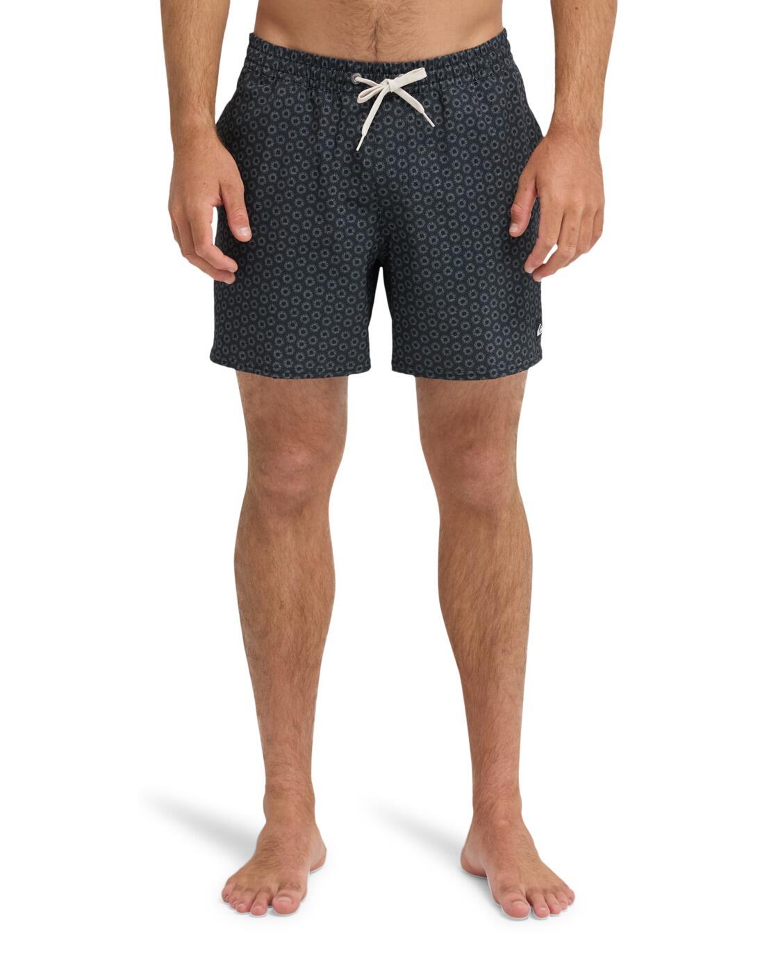 Short de bain STRETCH PRINTED VOLLEY 16" Noir Homme 2/4