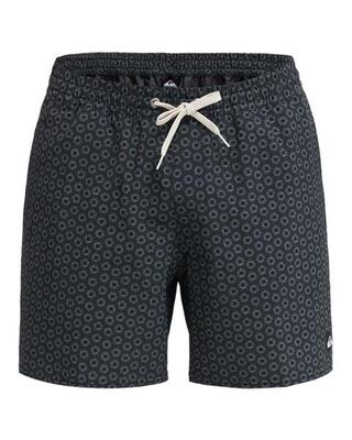 Zwembroek stretch printed volley 16" schwarz heren